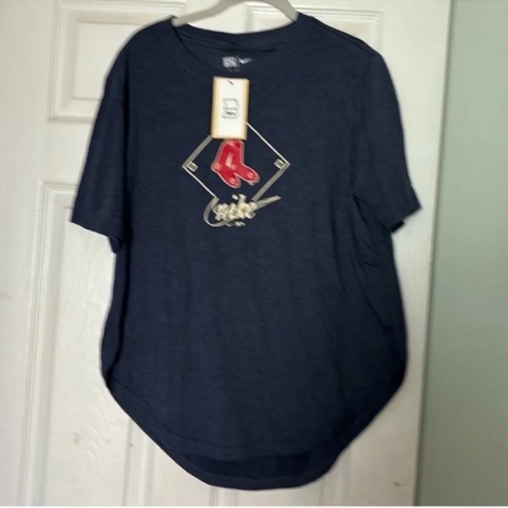 Nike Navy Blue Boston Red Sox Short Sleeve Tee